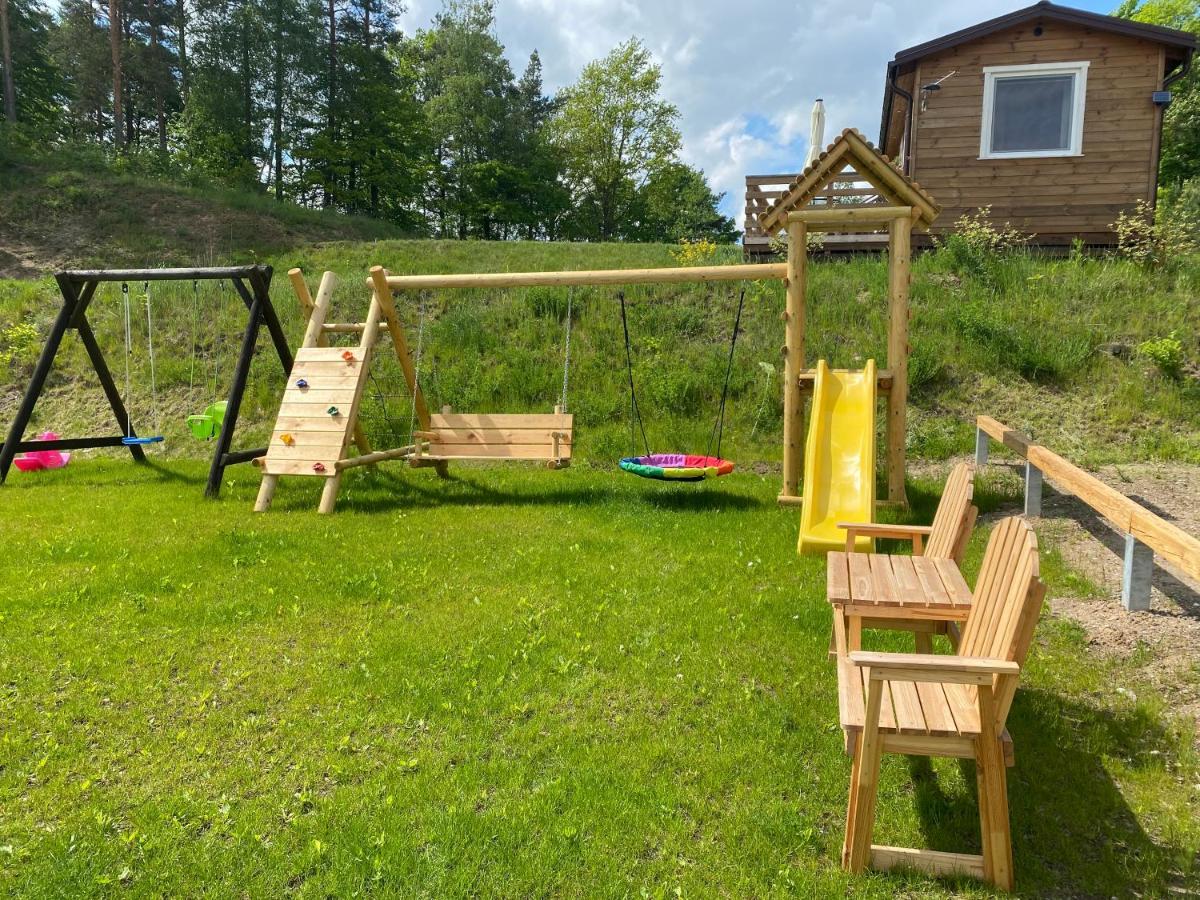 Miedzy Wodami - Domki Na Mazurach Mikołajki Esterno foto
